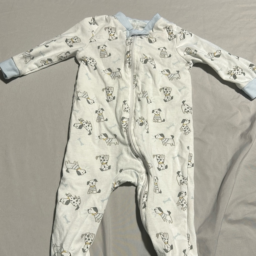 Chick pea footie onesie